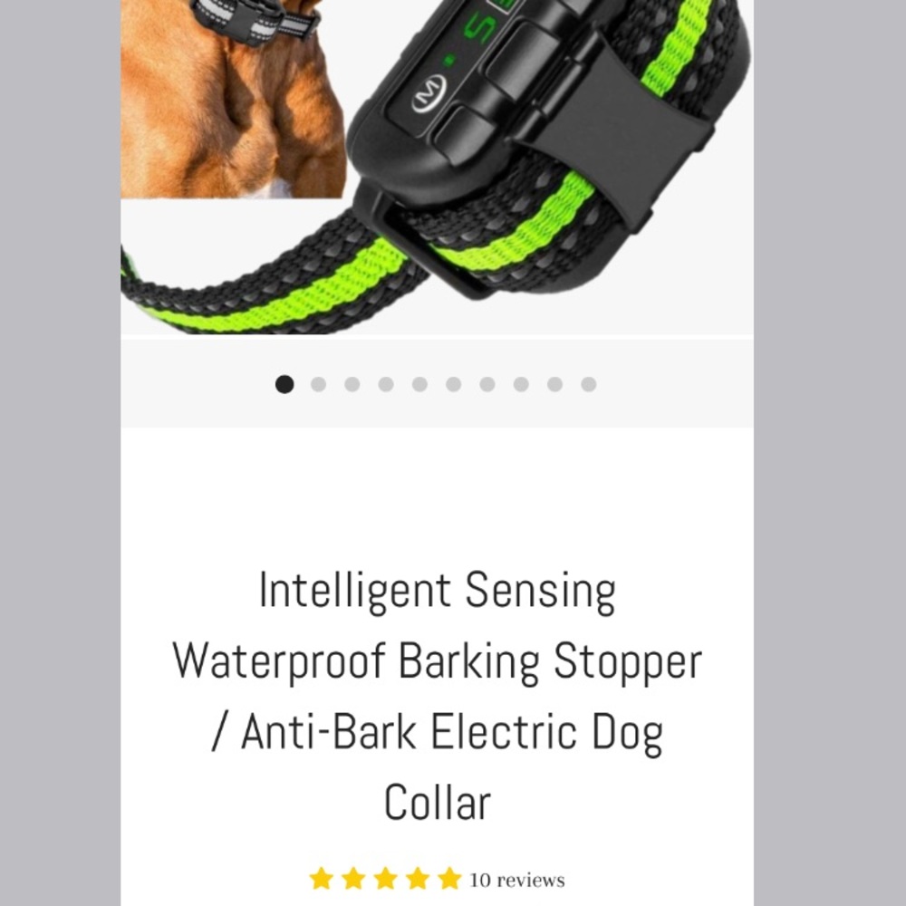 NEW-Waterproof SAFE Dog Anti-Bark Collar